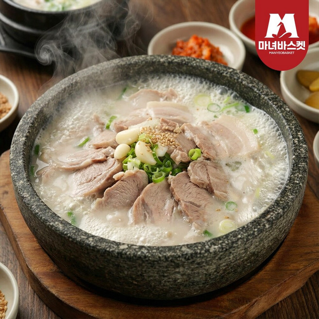 [마녀바스켓] 푸짐한 한끼든든 5분 돼지국밥 1인분 x4팩, 4개, 150g