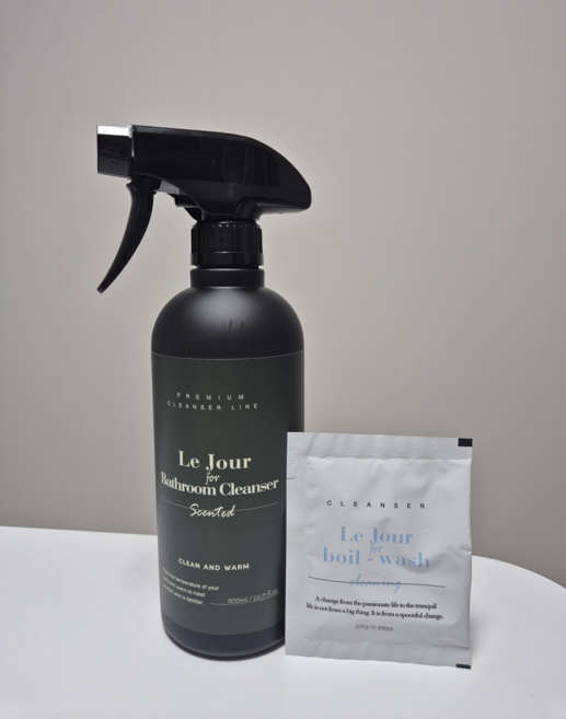 [정품출고] 르주르 욕실 클렌저 500ml 1개 + 삶는 클리닝 25g 본품 1개 증정, 1
