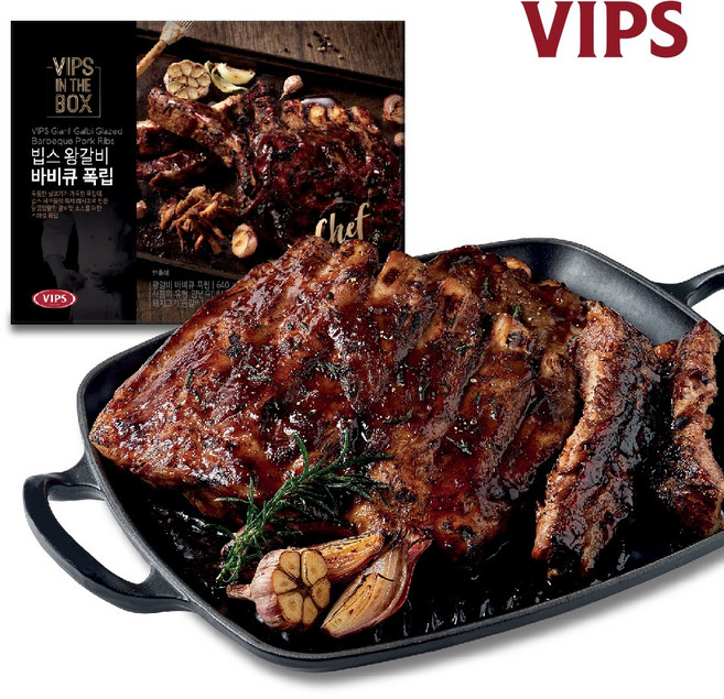 빕스 왕갈비 바비큐 폭립 640G, 2개