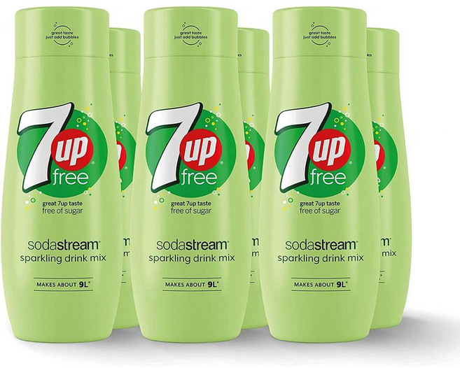 SodaStream 소다스트림 탄산수 시럽 세븐업 프리 440ml 6개