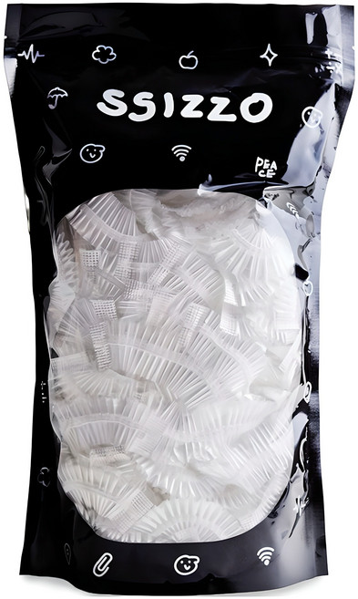 씨조 클리어 실드 일회용 헤어 캡 100p, 투명, 1개