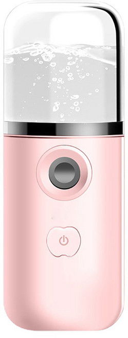 keka 나노 미스트기 미니 수분공급기기 핸디형 휴대용 USB 40ml, 핑크