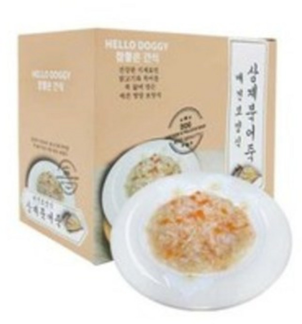 참좋은간식 애견보양식 파우치, 혼합맛(삼계/북어), 80g, 10개