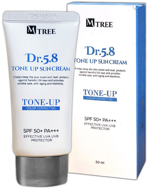 엠트리 Dr.5.8 톤업 선크림 50ml 썬크림 선블럭 미백 자외선차단, 1개