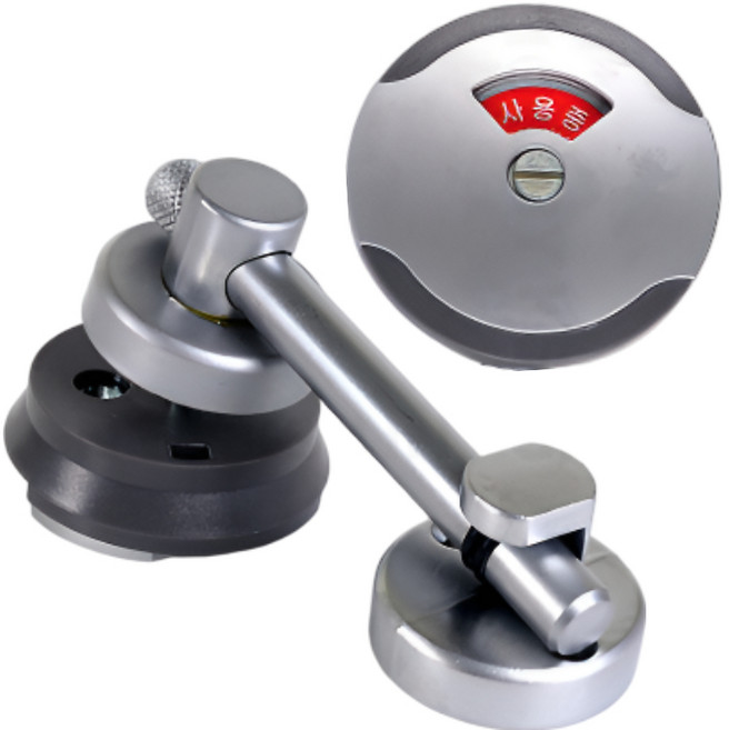 toolkick 화장실 큐비클 잠금장치 사용중 표시 막대 잠금쇠 식당 화장실 문걸이 잠금장치, 혼합색상, 1개