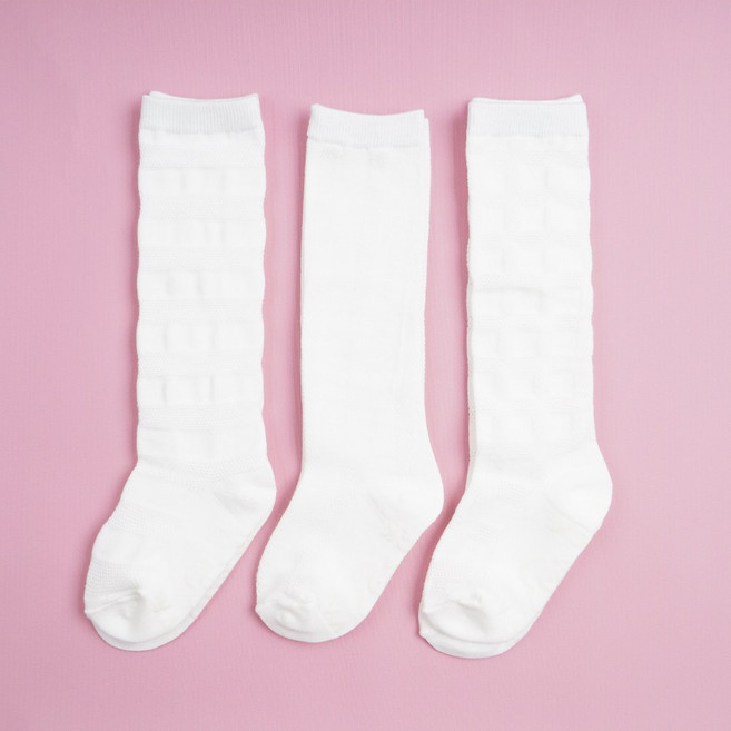 넬로삭스 유아 아동 메쉬 퓨어 니삭스 양말 3족 세트