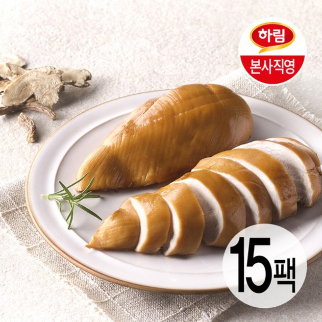 닭가슴살훈제100gX15팩, 15개, 100g