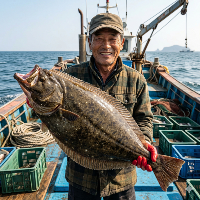 [대광어회] 자연산 대광어! 곤부지메 다시마 숙성!, 1개, 200g