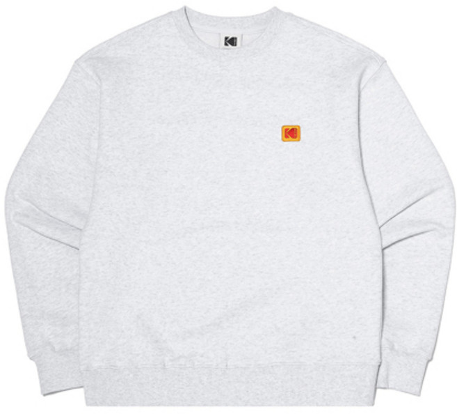 코닥 KODAK 코다크롬 필름 그래픽 맨투맨 WHITE MELANGE