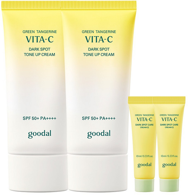 [1+1] 구달 청귤 비타C 잡티 톤업크림AD+단독증정, 50g, 2개