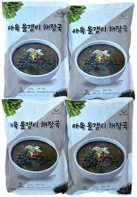 새마원 아욱올갱이 해장국 500g 다슬기 즉석식품 간편요리, 4개