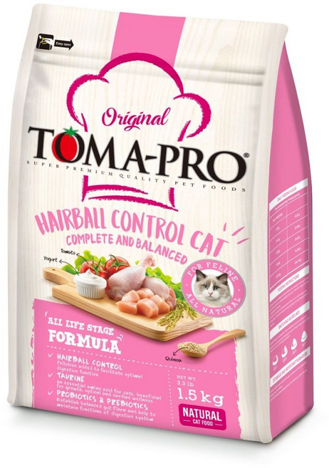 TOMA-PRO 優格成幼化毛貓雞肉配方, 雞肉+米飯, 7kg, 1個