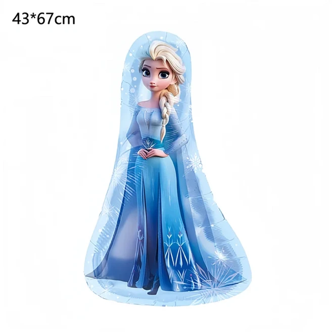겨울왕국 파티 알루미늄 호일 풍선 장식 82cm 엘사 안나 올라프 어린이 및 용품, 01 as picture, 10 로즈 레드