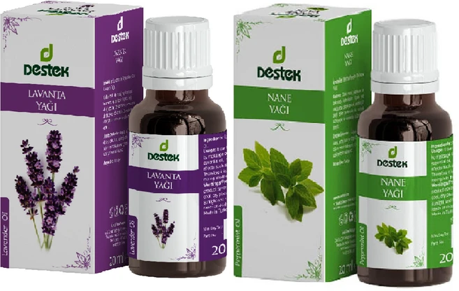 데스텍 터키 라벤더오일 Destek 라벤더 오일 20ml 천연 아로마 100% 에센셜오일 원액+ 터키 페퍼민트오일 Destek 페퍼민트 천연 아로마 100% 에센셜오일 원액, 1개 - 쿠팡