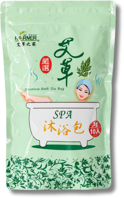 艾草之家 艾草SPA沐浴包 臺灣製 10入, 10個, 2包沐浴包, 5g