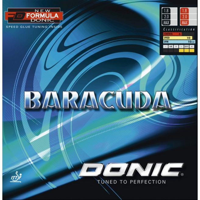 도닉 바라쿠다 탁구러버 (회전/드라이브), 흑맥, 맥스, 1개
