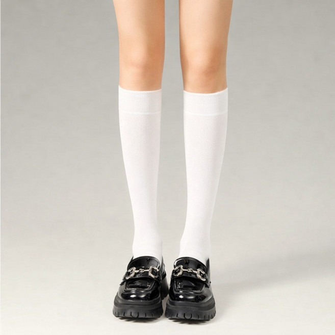 여성 니삭스 코튼 슬림핏 데일리 양말