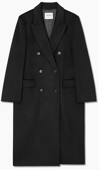 쉬즈미스 울 더블 핸드메이드 롱 코트 SWHCTP41120 BK