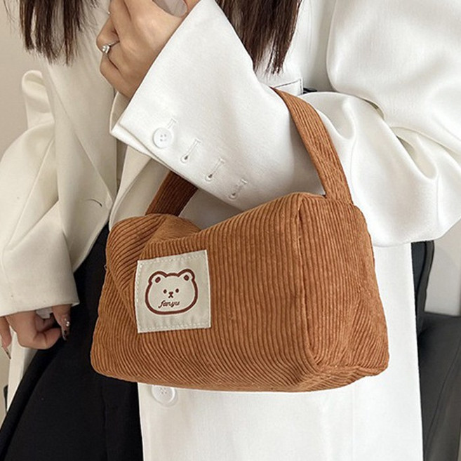 곰돌이 파우치 여행용 화장품 다용도 미니 사각 파우치백