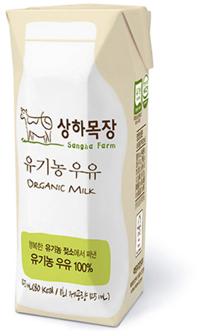 매일 상하목장 유기농우유 125mlx4팩/멸균우유/아기우유, 125ml, 4개