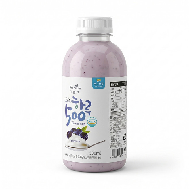 호호목장 하루500 블루베리 요거트 500ml, 1개
