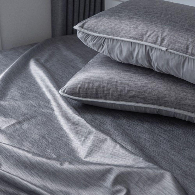 일상곳곳 꽁꽁 아이스 쿨매트 냉감 여름이불 시원하게 꿀잠 숙면 베개커버 2EA 포함, 피콕블루