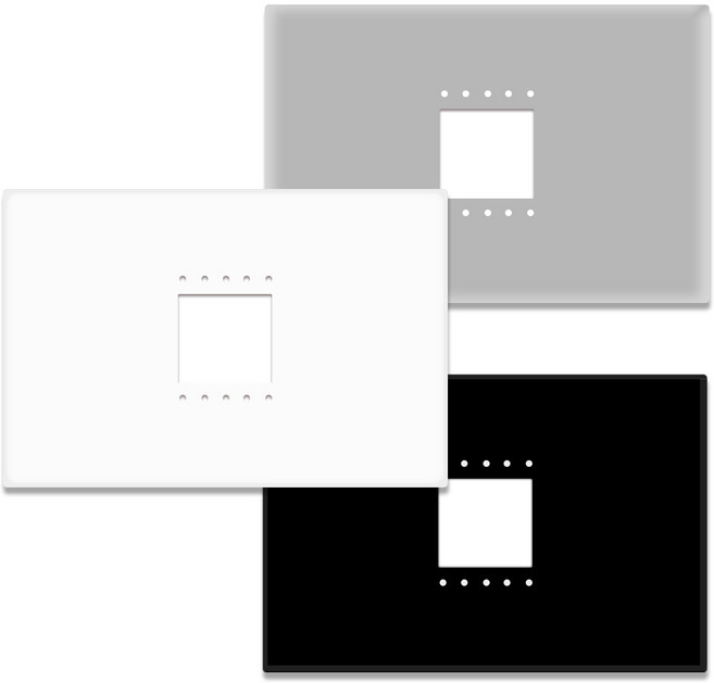 국내생산 비디오폰 마감판 코콤 코맥스 현대통신 경동 호환, 중형(실버)