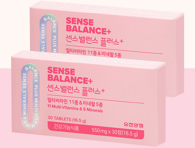 유한양행 센스밸런스 플러스 멀티비타민 앤 미네랄 30정, 2개