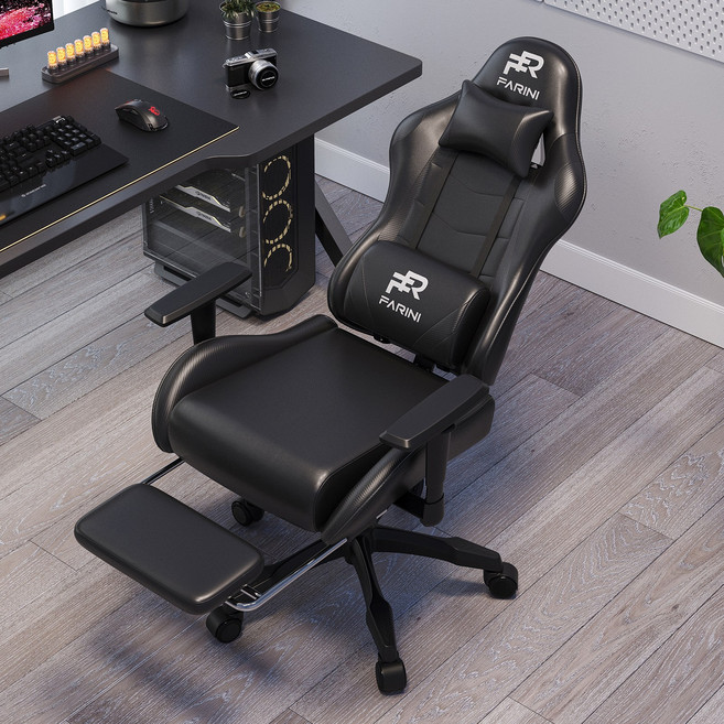 파리니 고급 게이밍 의자 GC006, 블랙