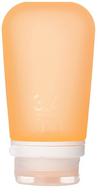 HUMANGEAR GOTOOB 리필 뚜껑 소재 실리콘 식품 잠금 여행용 안전 가능한 XL, Small (1.7oz), 주황색.