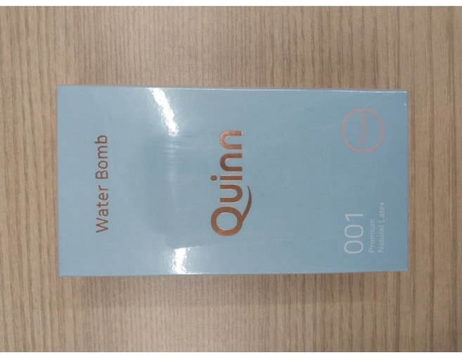 Quinn 001 워터밤 수용성 젤 콘돔, 2개, 12개입