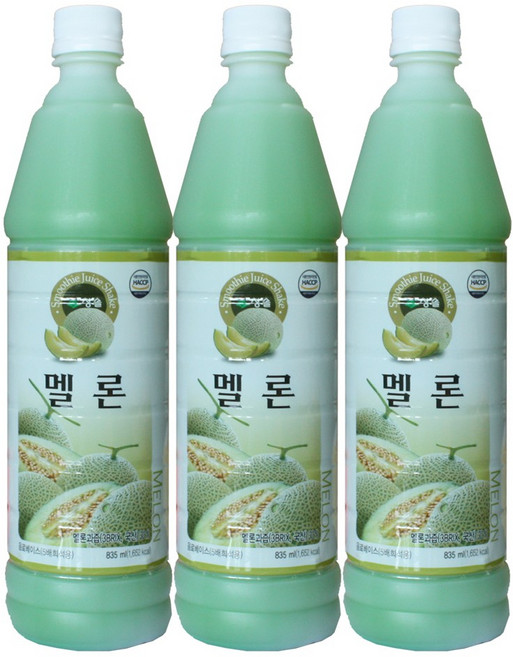 청솔 멜론 원액 음료 베이스, 835ml, 3개