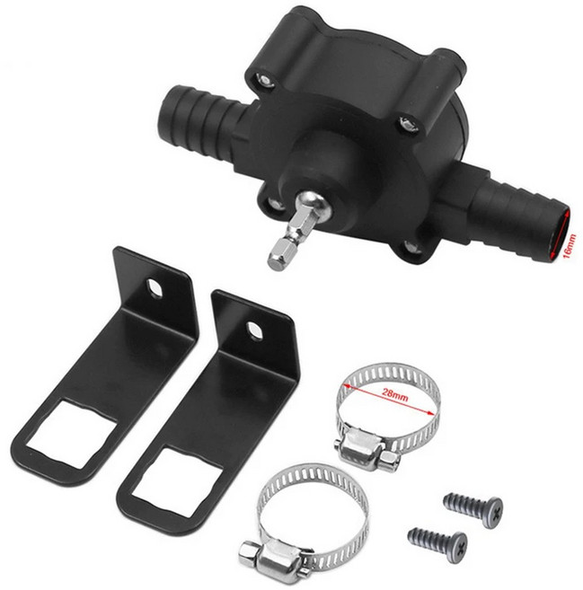 휴대용 전기 드릴 펌프 디젤 오일 유체 워터 미니 핸드 자체 프라이밍 액체 전송 홈 가든 야외 도구, Bla, 1개