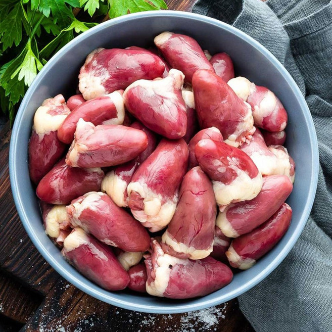 (배터짐) 손질 오리염통 2kg (일요일&당일발송), 1개