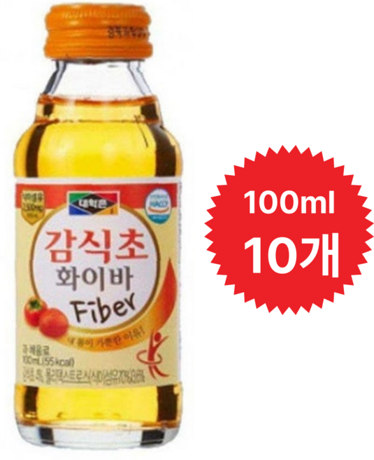 대학촌 감식초 화이바 100mlX10병/감식초/식이섬유/경북과학대학식품, 100ml, 10개