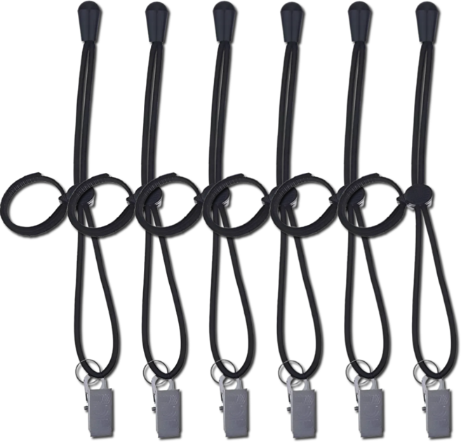 깔끔조아 간편한 바지 밑단 집게 고정핀, 6개, 블랙