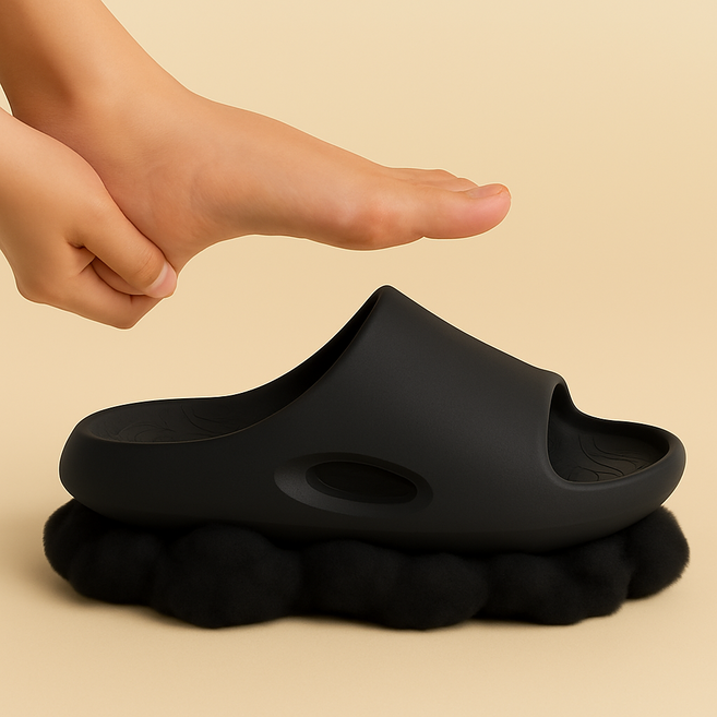 브루몽 발편한 족저근막 아치 4cm 쿠션 슬리퍼