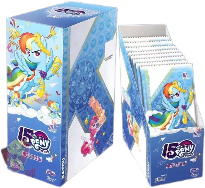 小馬寶莉卡片 趣影包 輝月包 稀有CR卡 黑背卡 春節禮物, 1個, 整盒-小馬【輝月8】18包108張