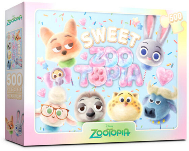 (PS) 디즈니 주토피아 스윗 직소 퍼즐 캐릭터, 없음, 500피스, 1개