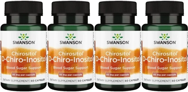 스완슨 Chirositol 디 카이로 이노시톨, 4팩, 60정 - 쿠팡