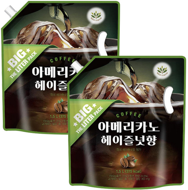 발란스그로우 아메리카노 헤즐넛향 1.5L, 2개