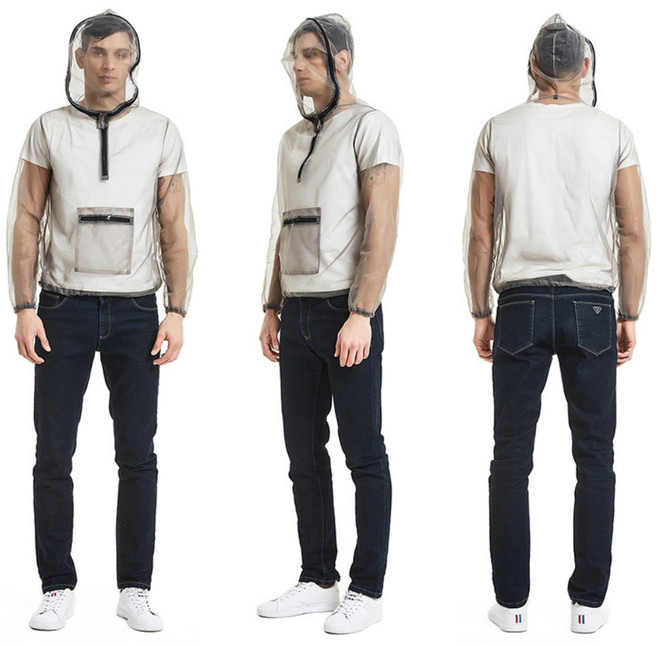 방충복 말벌집제거 상의 모기장 벌초 양봉 캠핑 야외 안전 보호 옷, 1개