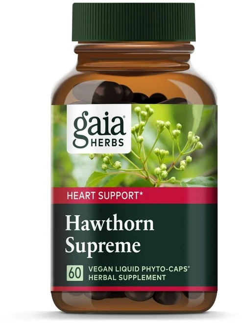 미국 가이아 허브 Gaia Herbs Hawthorn Supreme 산사나무 호손 슈프림 비건 리퀴드 캡슐, 6개, 60정 - 쿠팡