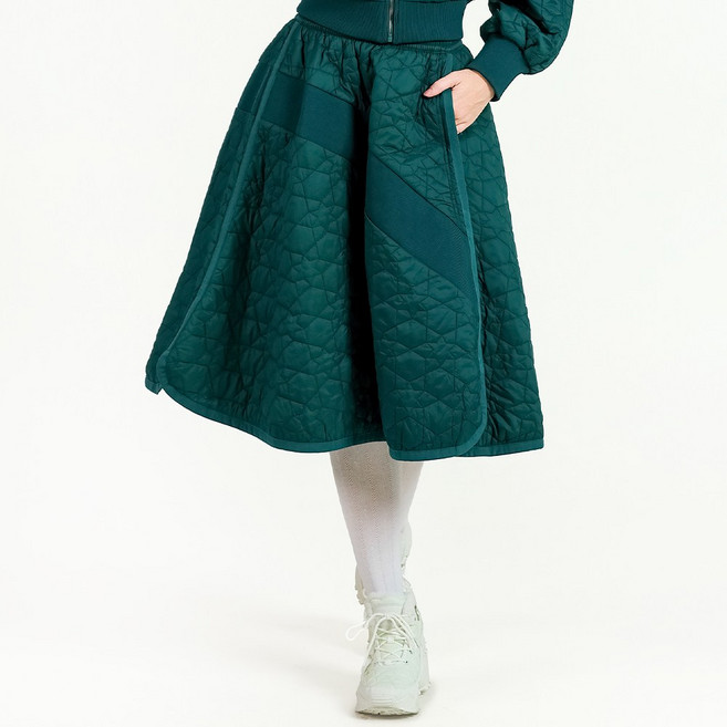 [브이시즌] 여성 골프 A라인 패딩치마 S M L 폼폼패딩스커트_VWPD388SK