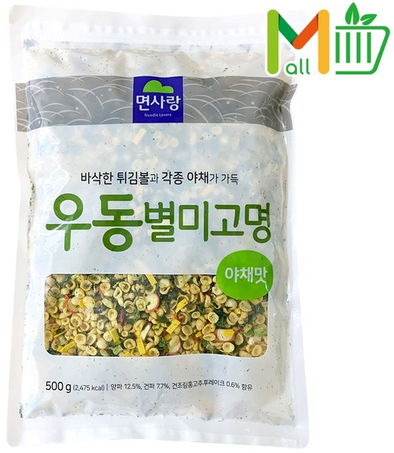 면사랑 우동별미고명250g 건더기스프 덴가스 후레이크 튀김가루, 500g, 3개