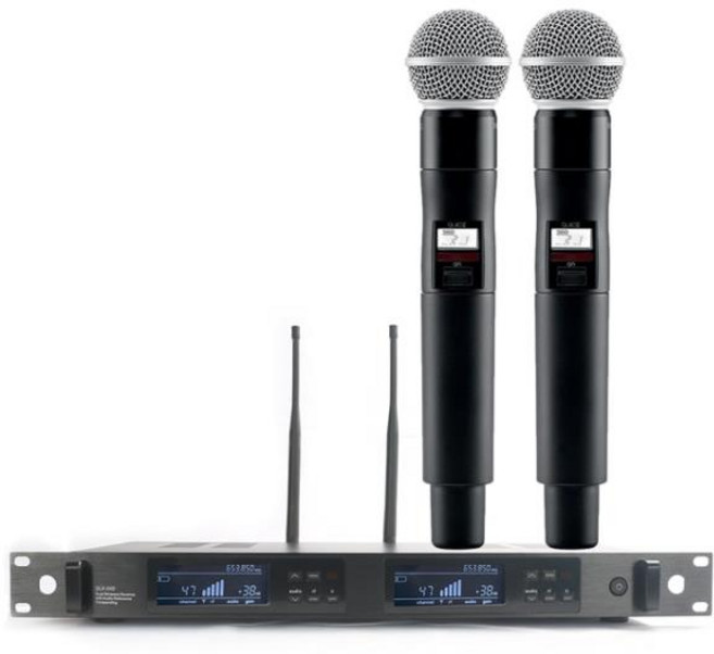 정시출고 QLXD24 BETA 58 2 채널 트루 다이버시티 컨덴스 디지털 무선 마이크 시스템 공연용, 04 58(780-822MHZ), 1개