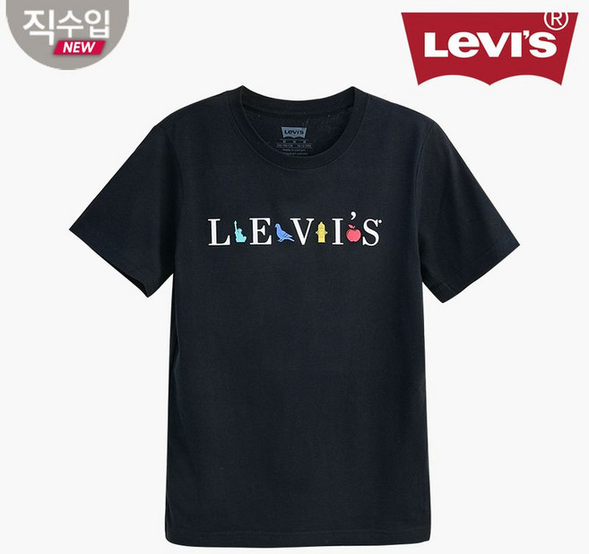 리바이스 키즈 뉴욕 티셔츠B V212TS337P 주니어