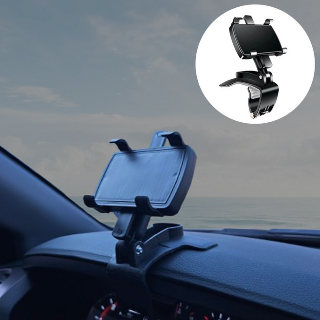 위뜰리에 완벽고정 대시보드 계기판 고급 차량용 핸드폰 거치대, 블랙, 1개