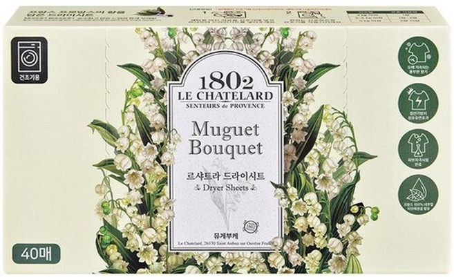 르샤트라 드라이시트 뮤게부케, 40매, 5개