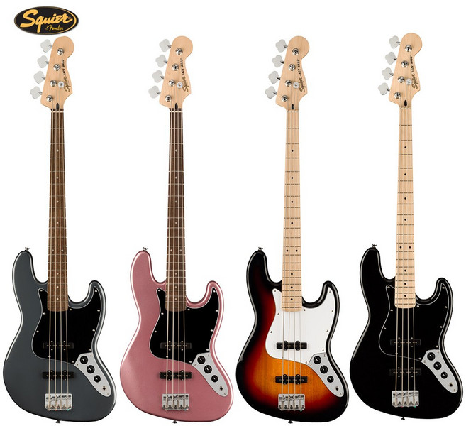 스콰이어 어피니티 재즈베이스 AFFINITY JASS BASS 베이스기타, CHARCOAL FROST METALLIC, 1개